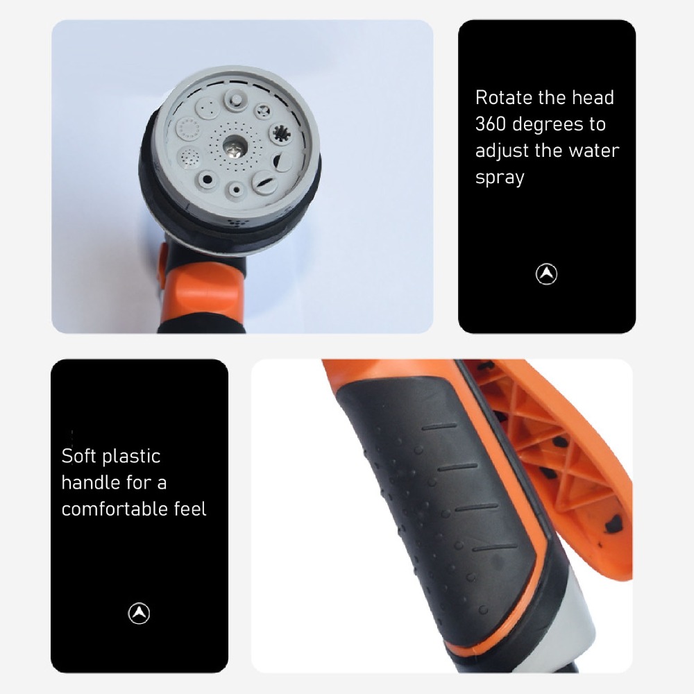 Gardena Hose Comfort - ABS, Gummi Gartenschlauchdüse Schwarz und Orange