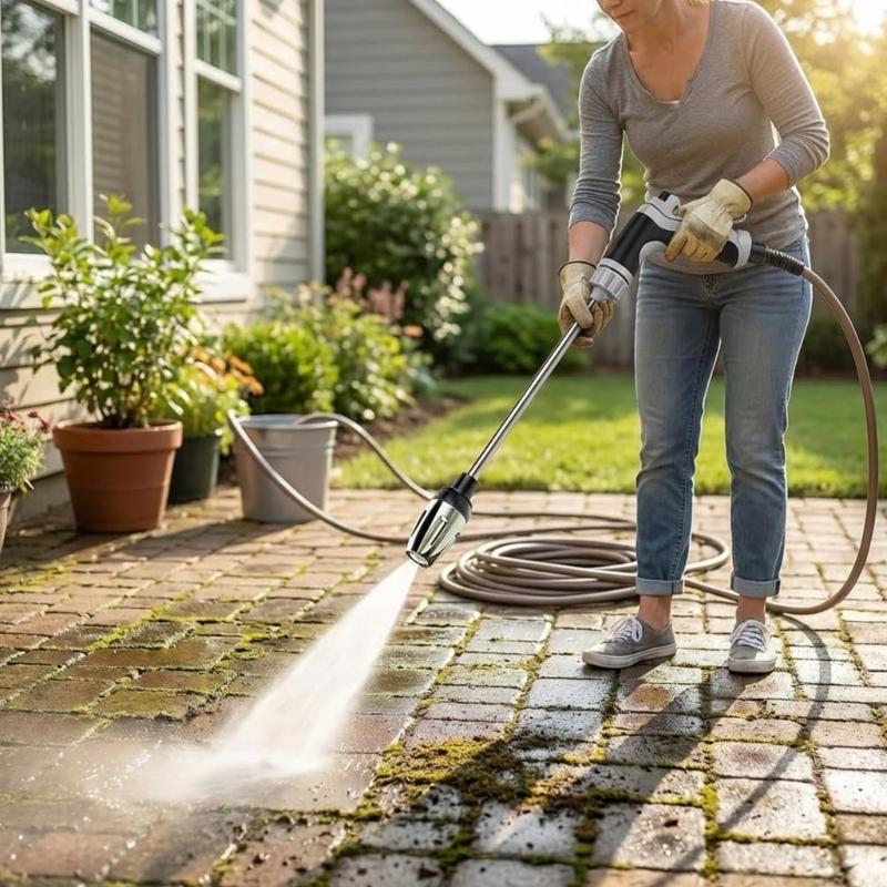 Gardena Hose Comfort - J0MA Universal-Gartenschlauch-Hochdruckreiniger mit Schnellanschlussadaptern für eine