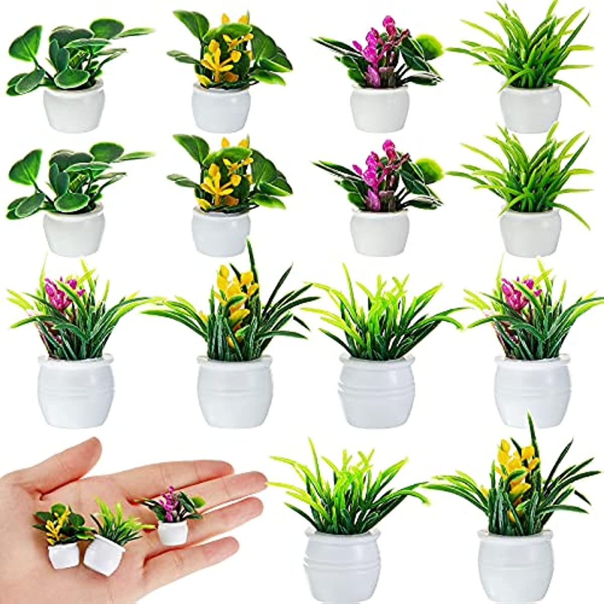 Bonsai Garden Mini - Puppenhaus-Pflanze, Miniatur-Bonsai-Pflanze, Mini-Topfpflanze, Blumenmodell, kleines gefälschtes