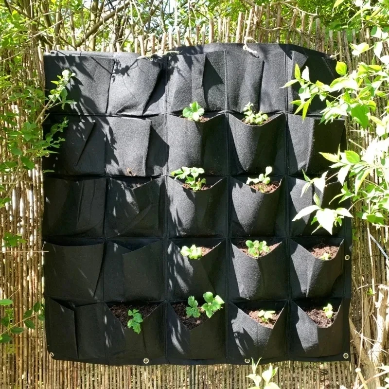 Bonsai Vertical Garden - Hängender Pflanzbeutel mit mehreren Taschen, Pflanzsack,