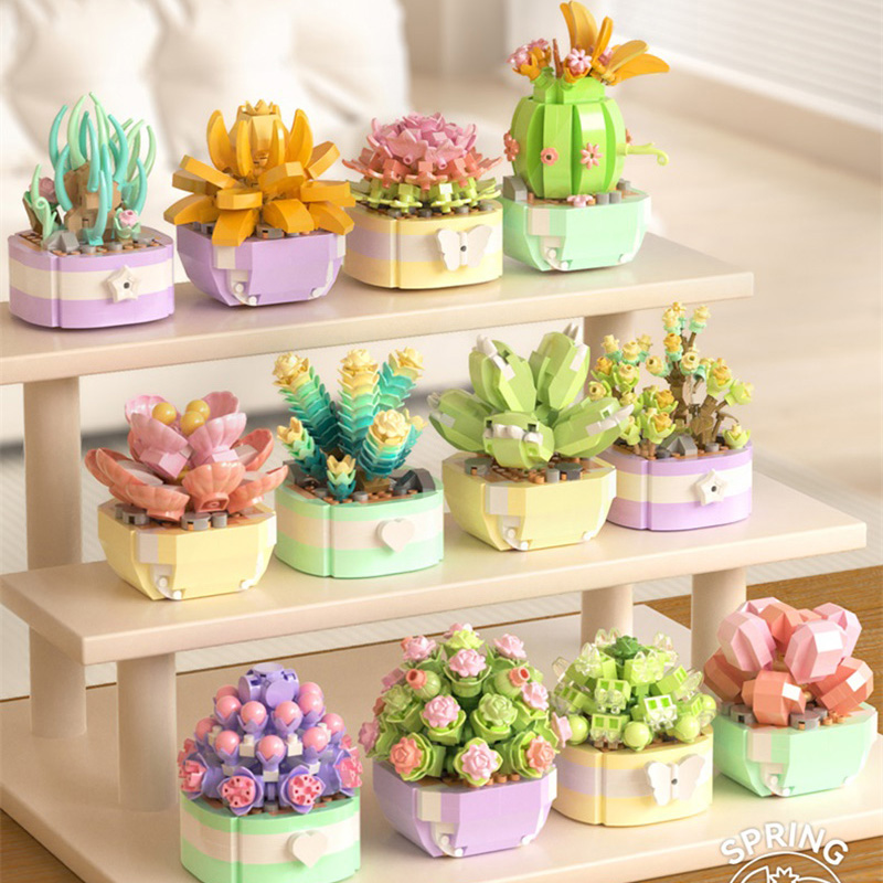 Blume Sukkulenten Bausteine Ew – Bonsai Garden Lego Bewertung und Preis