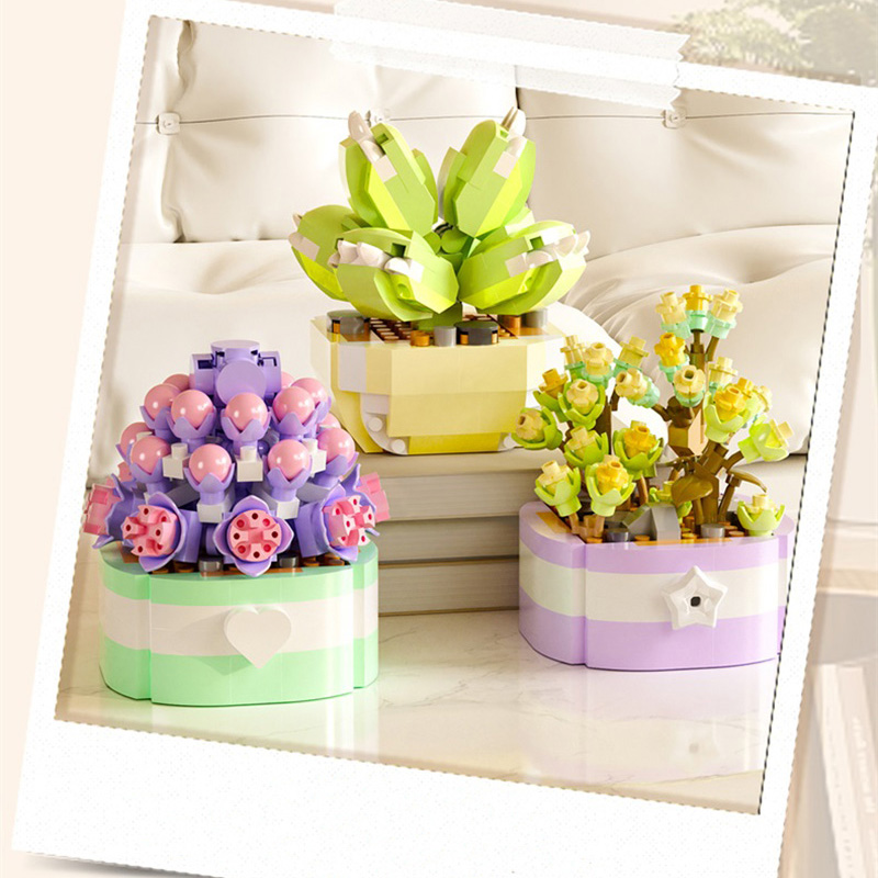 Blume Sukkulenten Bausteine Ew – Bonsai Garden Lego Bewertung und Preis
