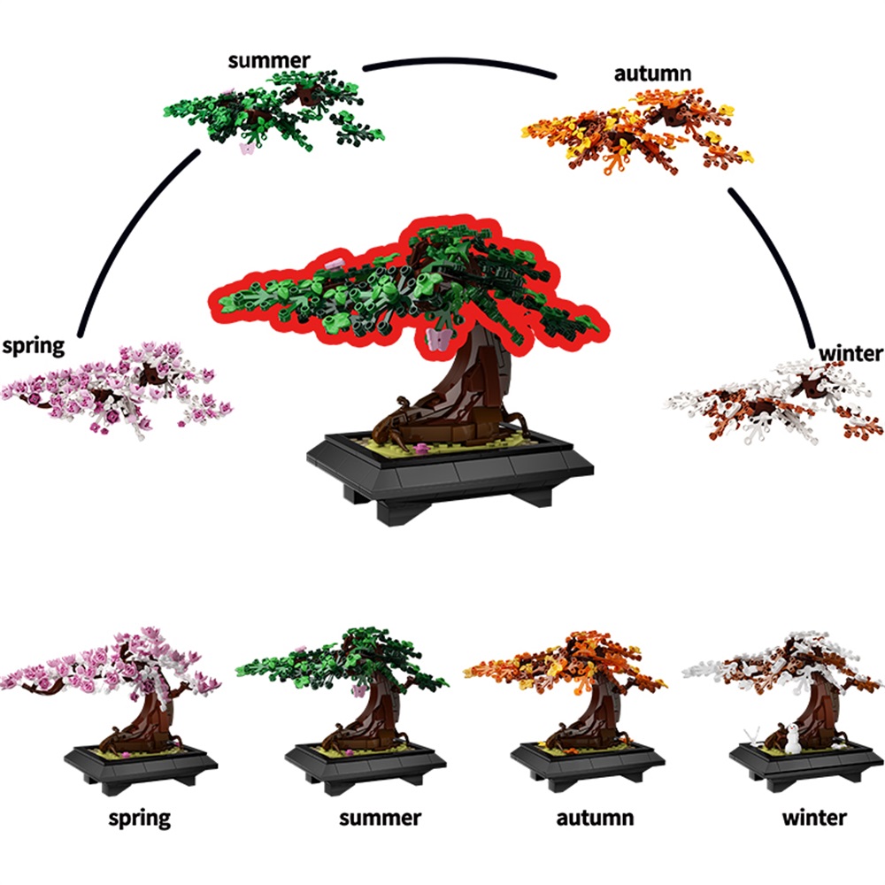 MOC Vier Jahreszeiten Bonsai B – Bonsai Garden Lego Bewertung und Preis