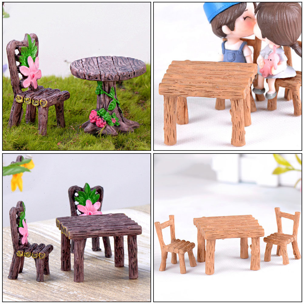 5 Sets Miniatur-Stühle und -Ti – Bonsai Garden Mini Bewertung und Preis